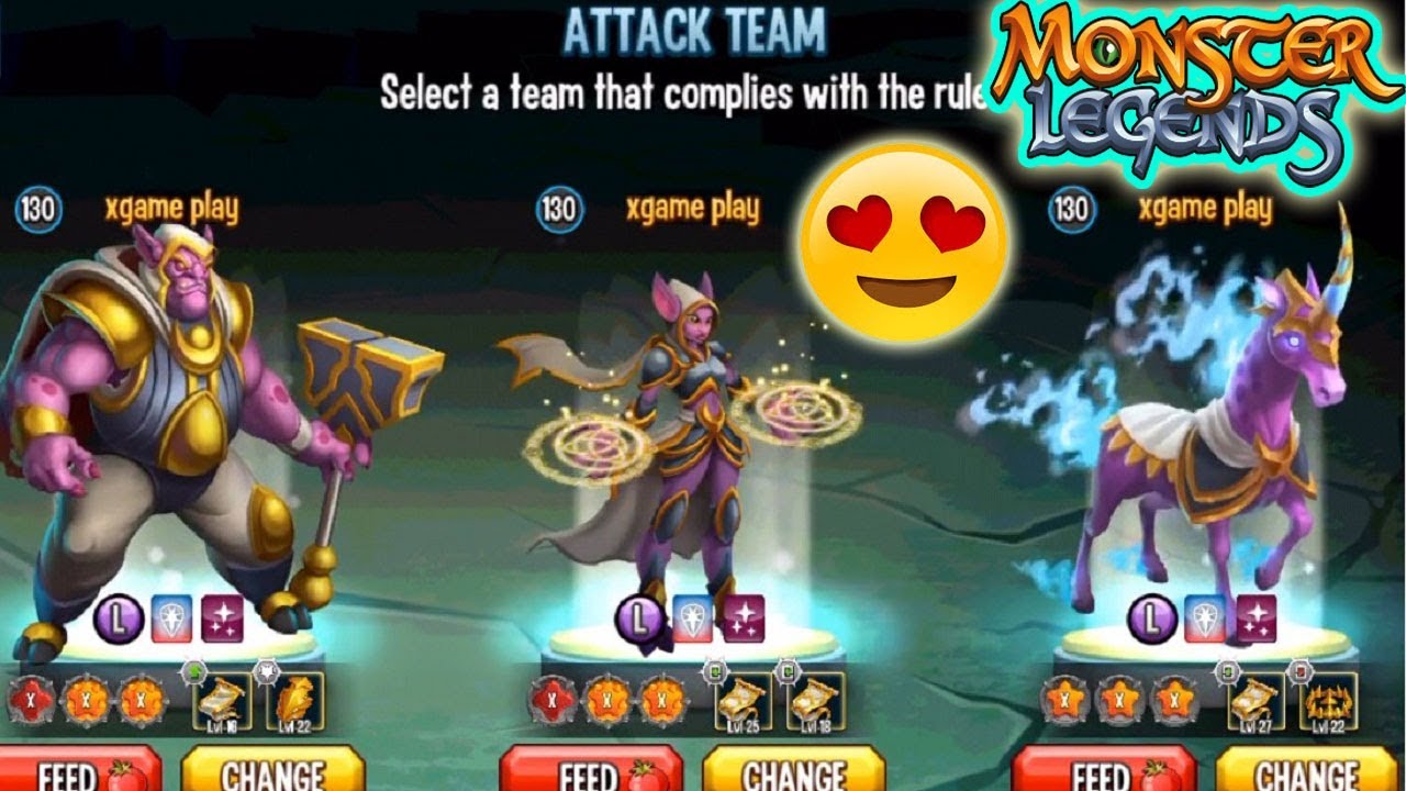 Monster Legends - Review Team combat Equipo General Family Shannara Bodyguard Pet level 130
