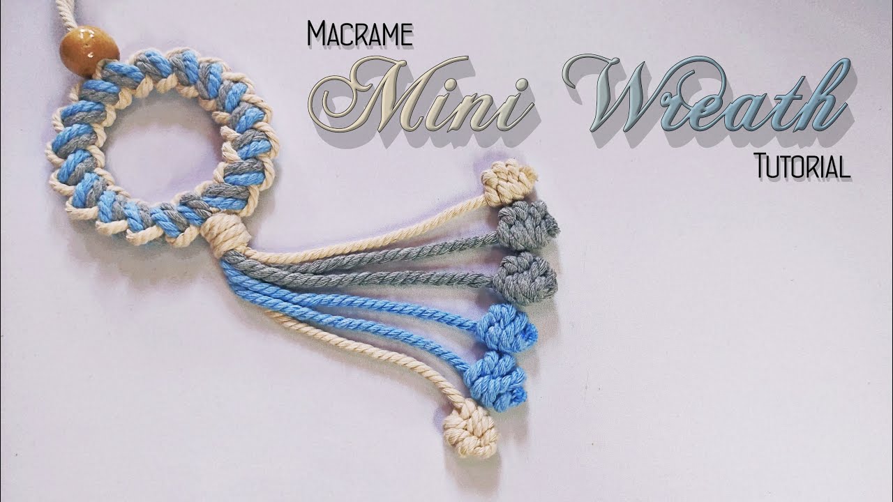 DIY Mini Wreath | Macrame Wreath Ornament Tutorial