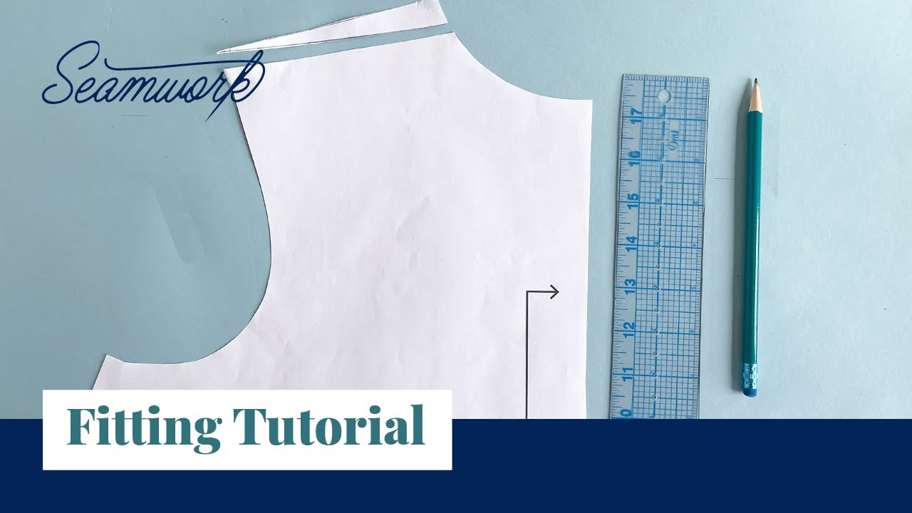 Fitting Tutorial: How to Adjust Shoulder Slope on a Sewing Pattern
