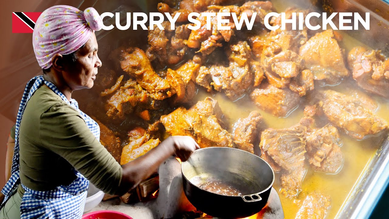 🇹🇹 Curry Stew Chicken by Shanty in Siparia, Trinidad & Tobago | In De Kitchen
