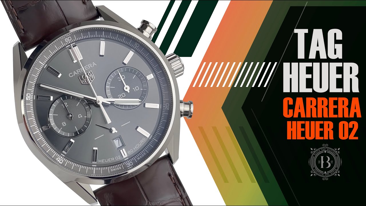 TAG Heuer Carrera Calibre Heuer 02 Chronograph Grey Dial CBN2012.FC6483