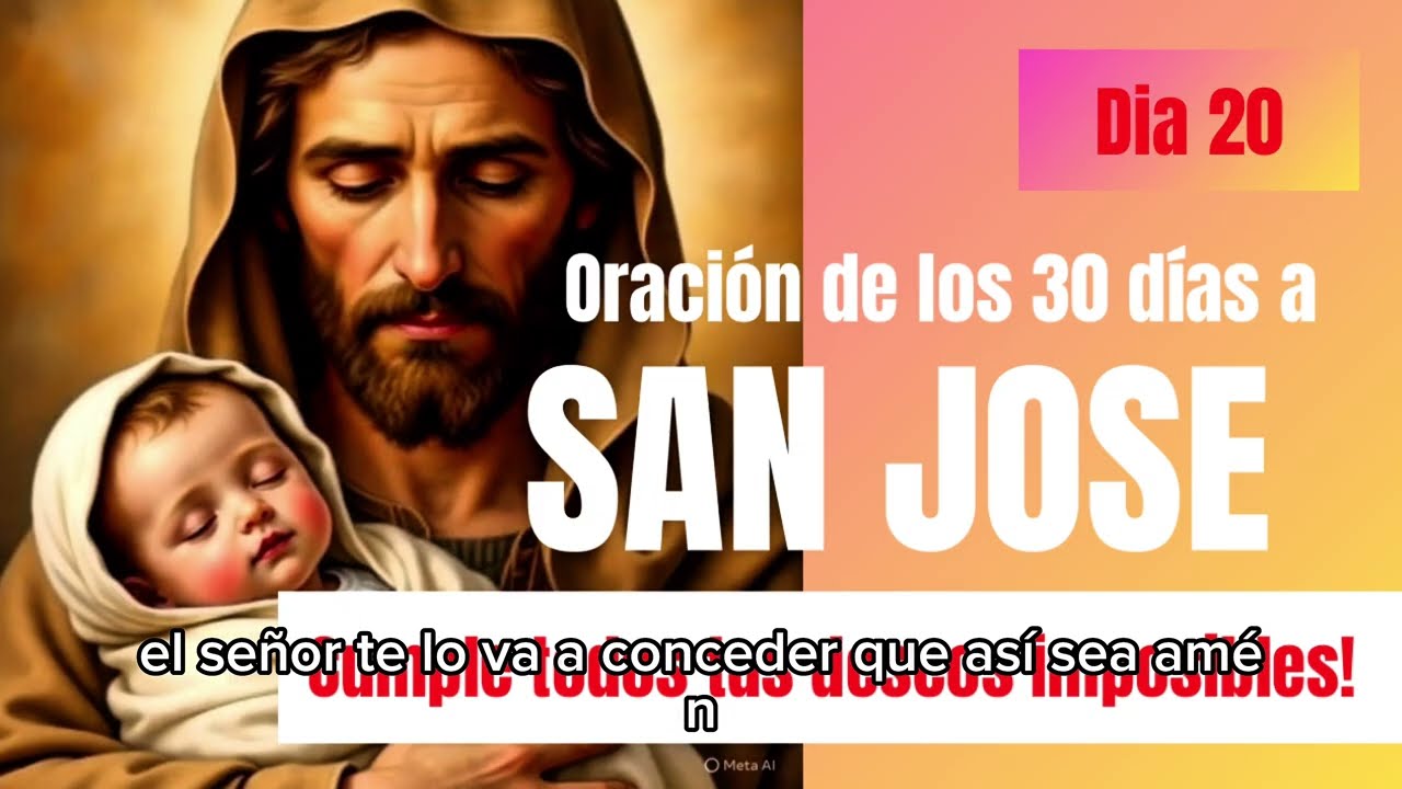 Día 20 a la oración de los 30 días a San José para casos imposibles!