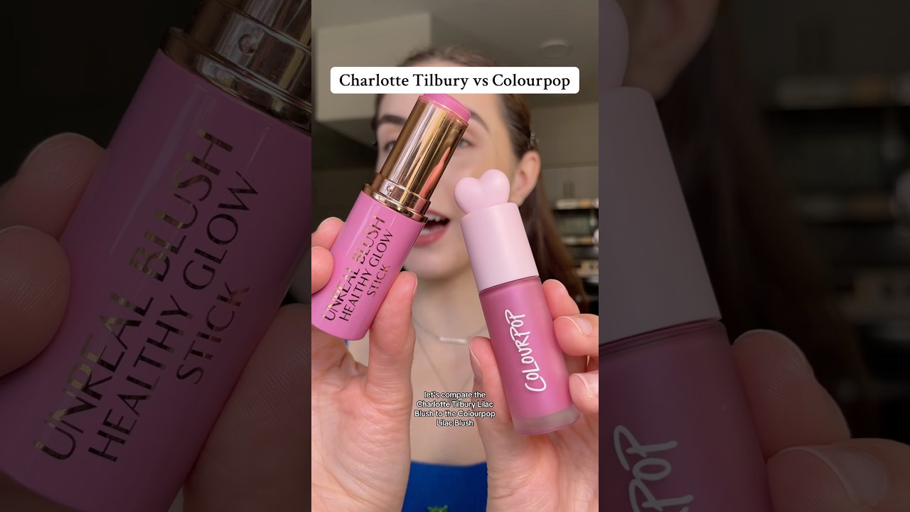 Which #blush is better? #charlottetilbury or #colourpop ??