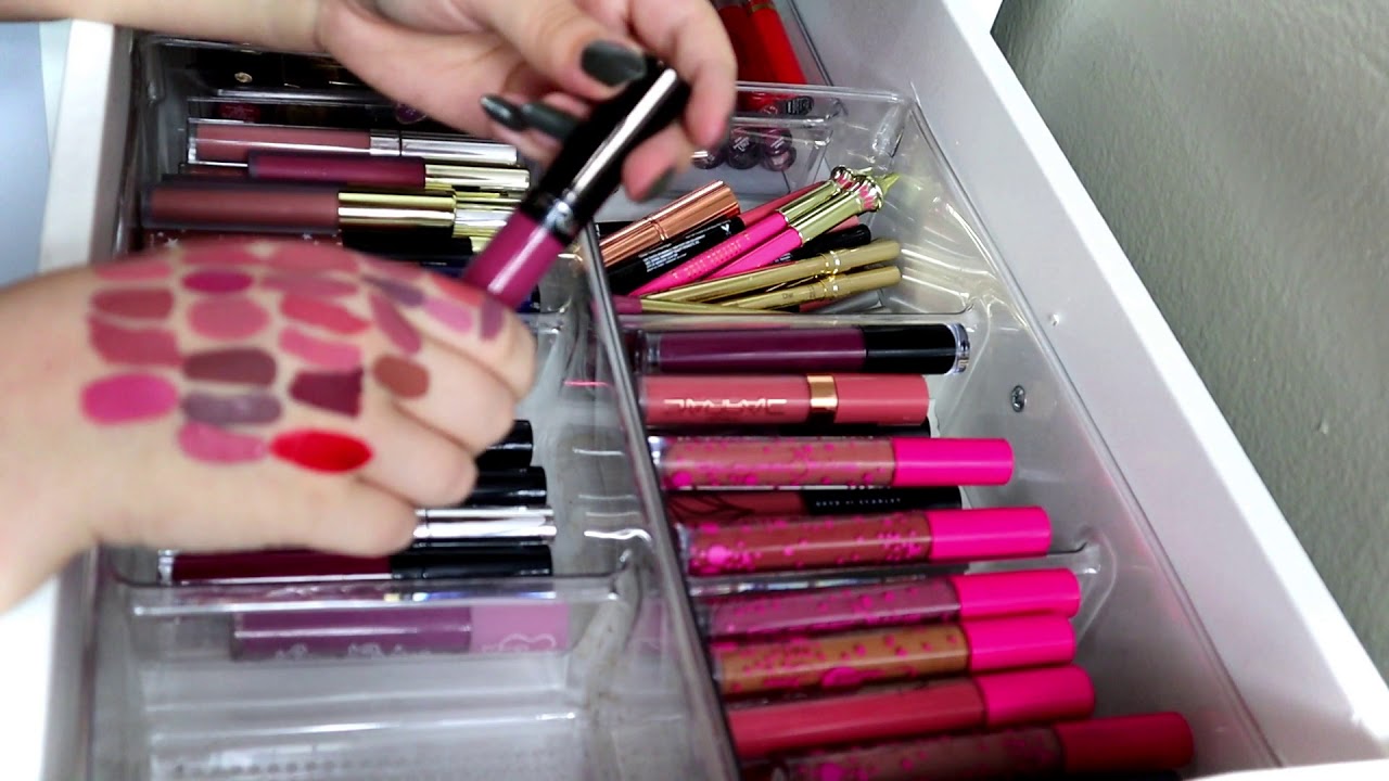 Liquid Lipstick Declutter! 70 Gone! + Swatches!