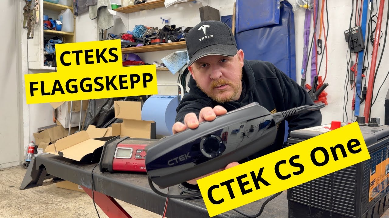 Testar CTEK CS One, den smartaste batteriladdaren i världen.