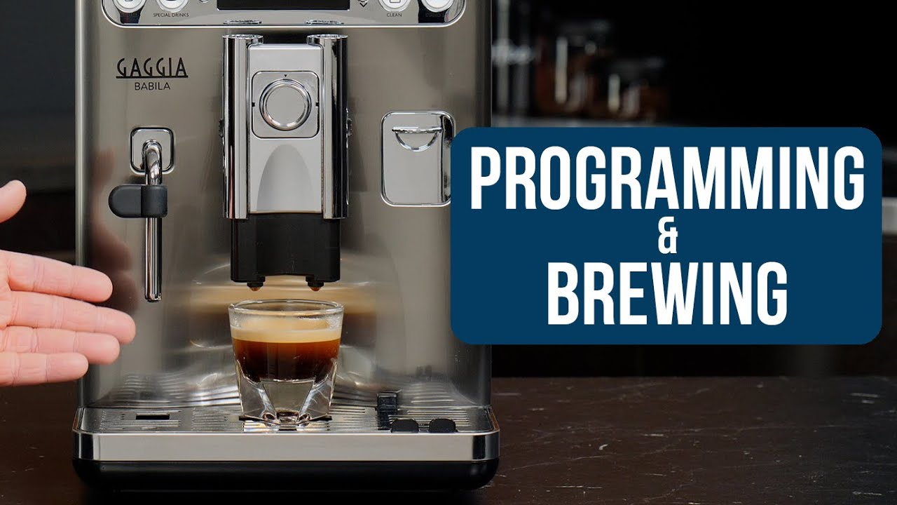 How to Use Menus, Customize, and Brew Drinks on the Gaggia Babila Espresso Machine