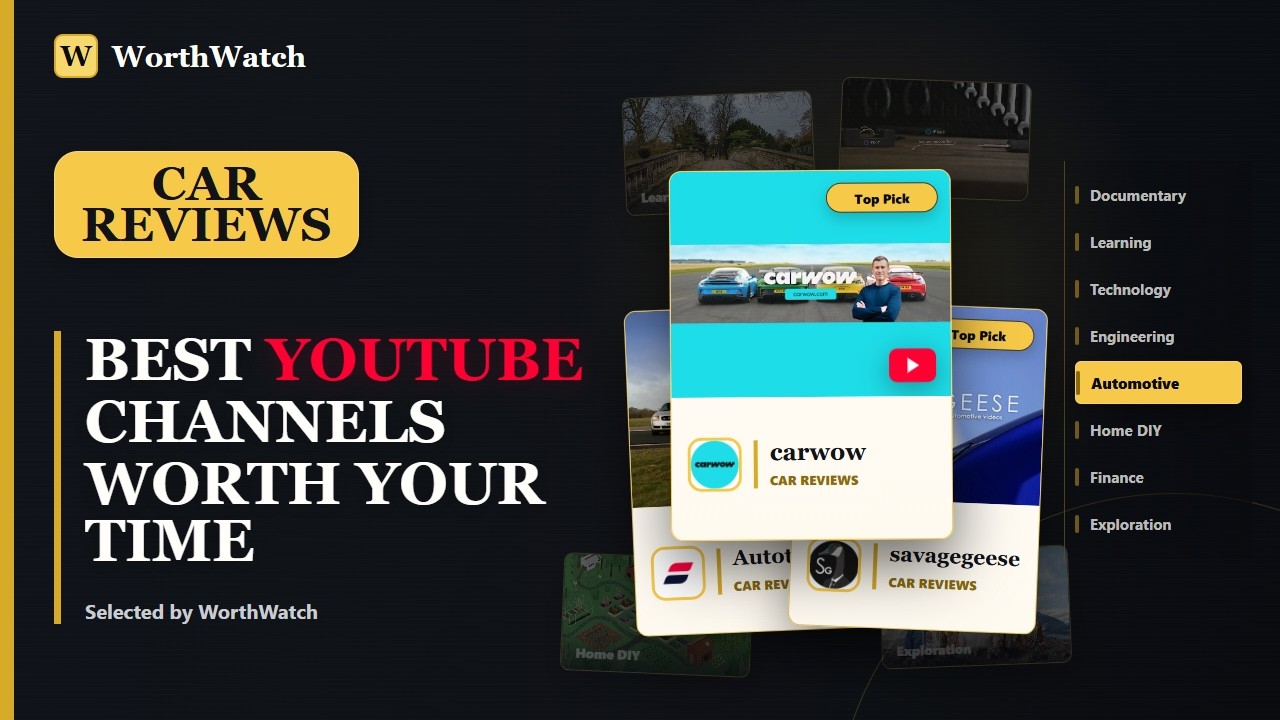 Best Car Review YouTube Channels | WorthWatch Picks #11