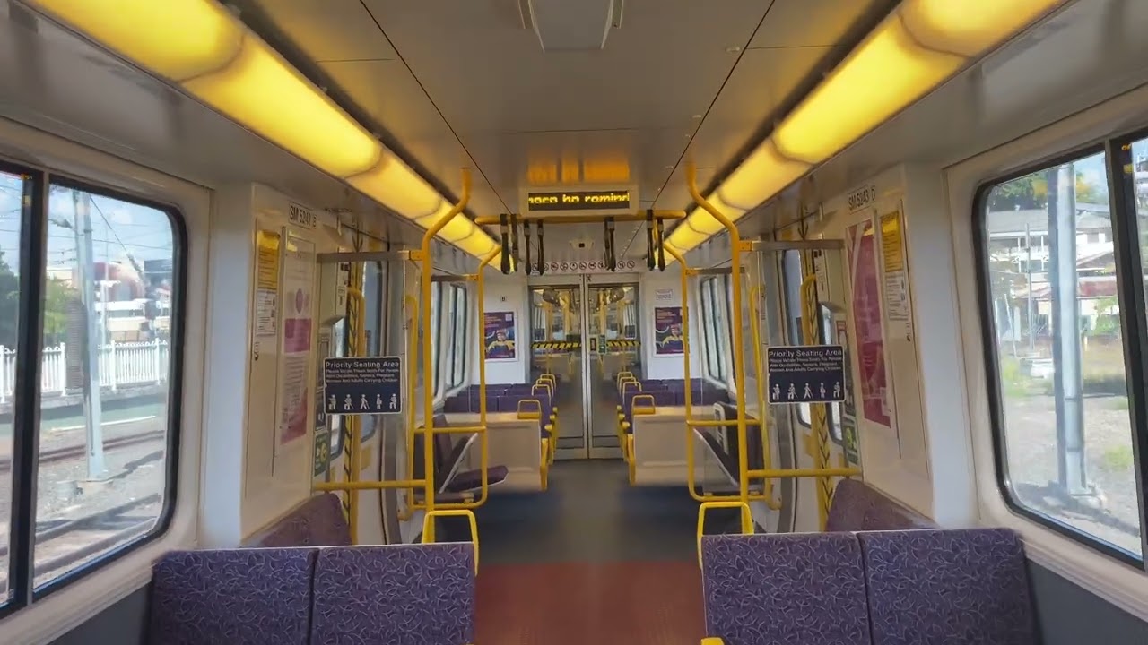 Trains in Brisbane with Morning peak Milton train