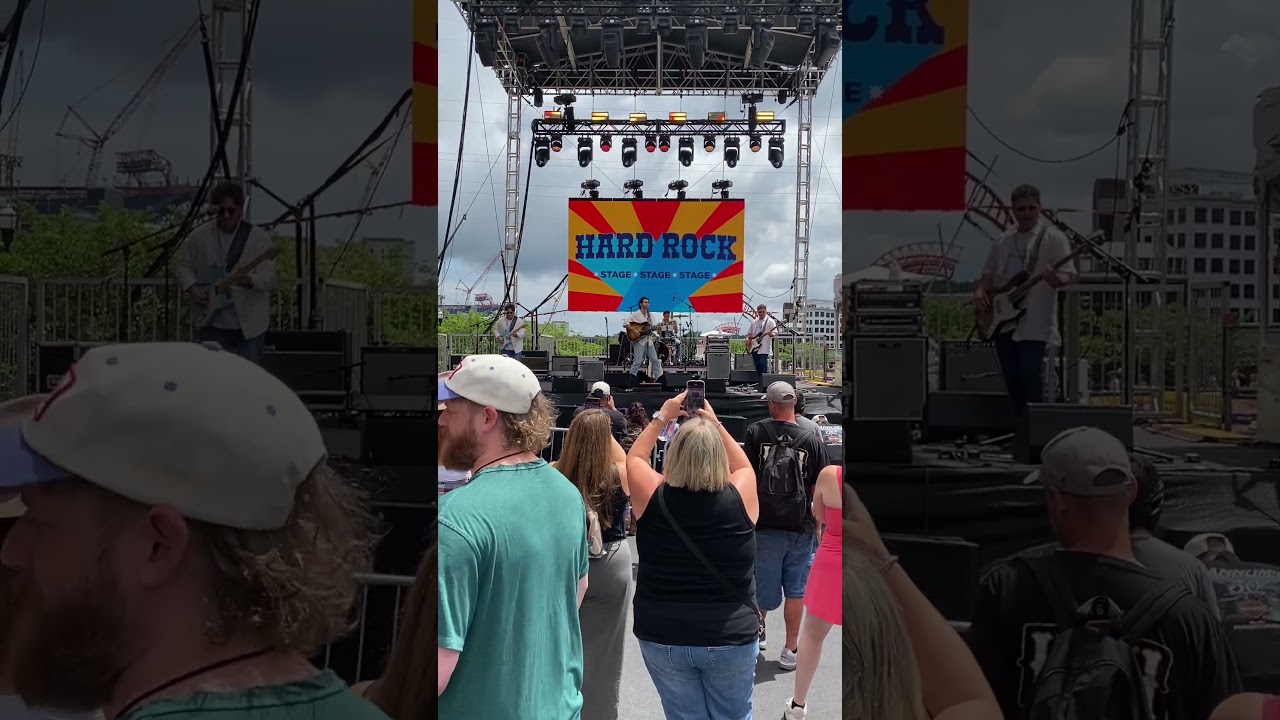 Brendan Walter opening jam at CMA Fest 2025 on the Hard Rock Stage