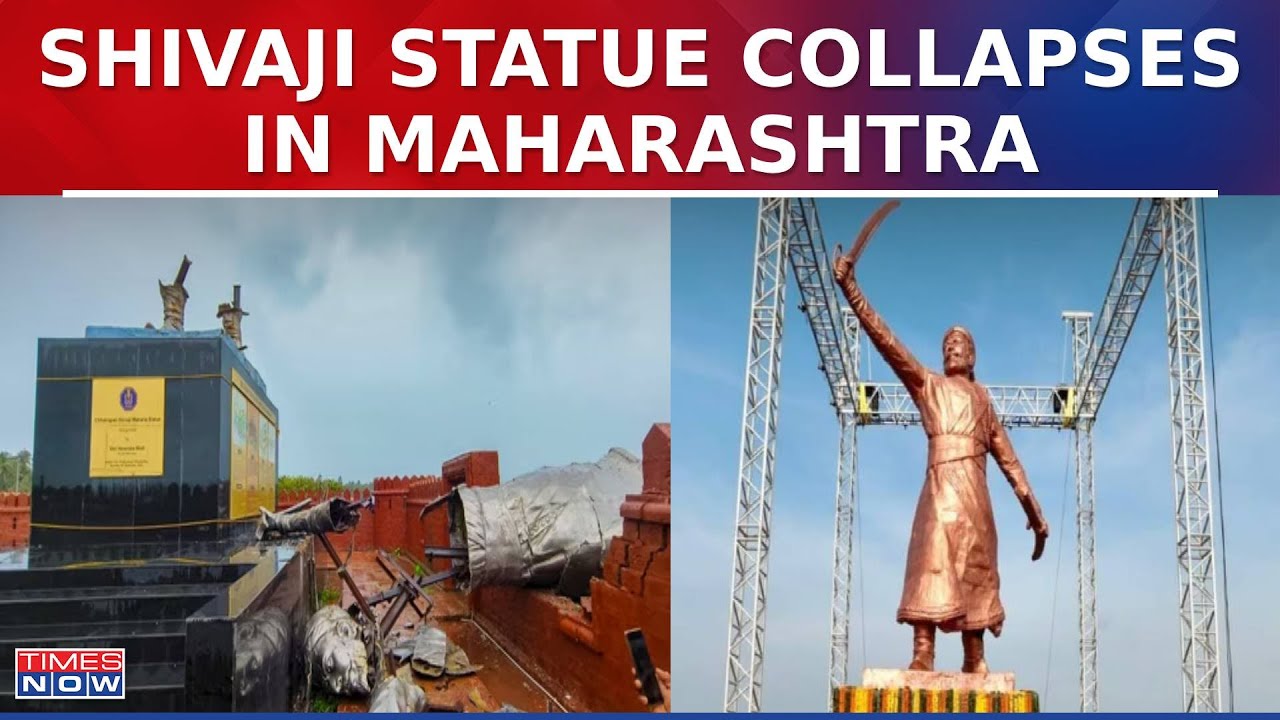 Shivaji Statue Collapses in Maharashtra: Opposition Attacks Shinde Govt, Demands Contractor's Name