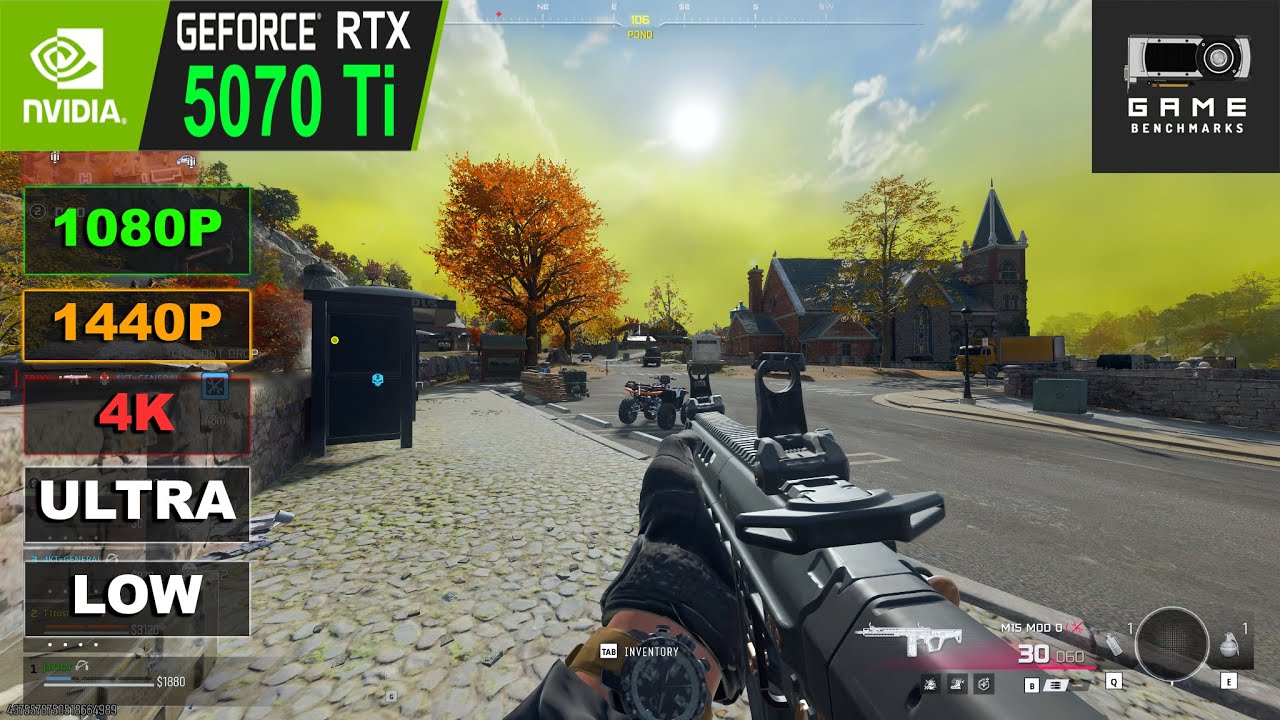 RTX 5070 Ti | Обзор производительности / Бенчмарк 1-го сезона COD Warzone 1080P, 1440P, 4K | DLSS...