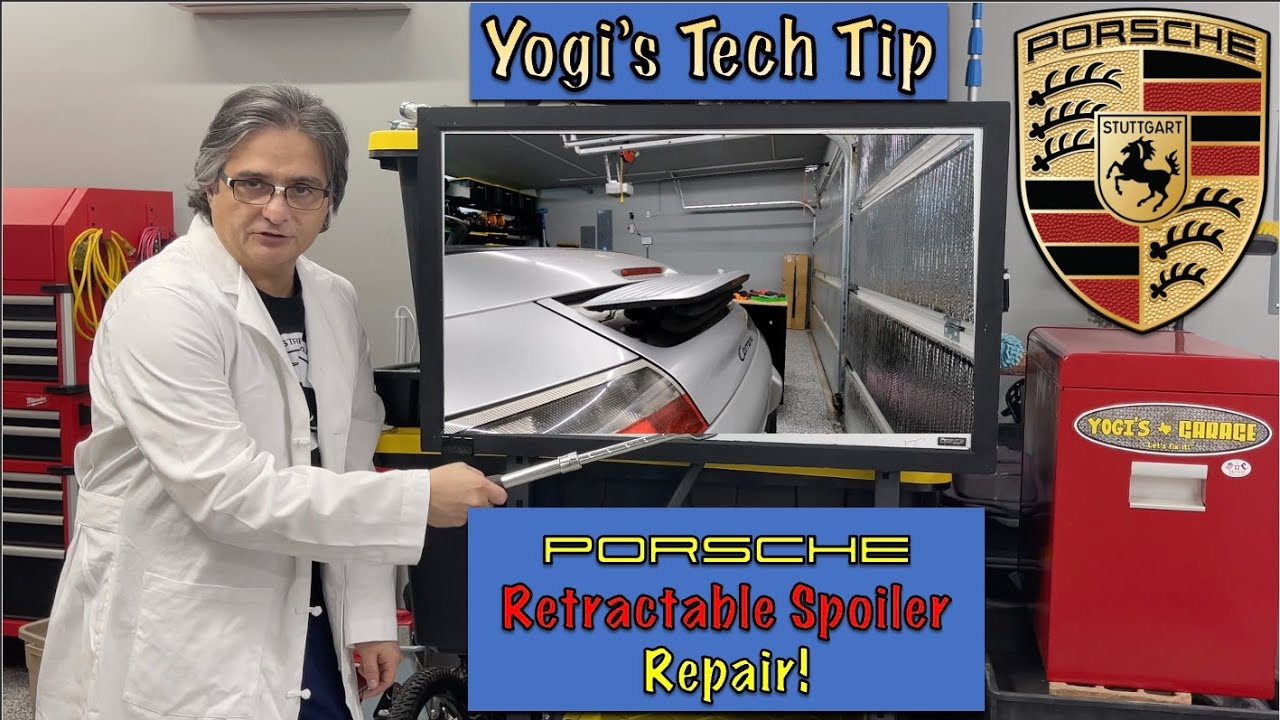 Yogi's Tech Tip: Fixing the Retractable Spoiler on my PORSCHE 911!