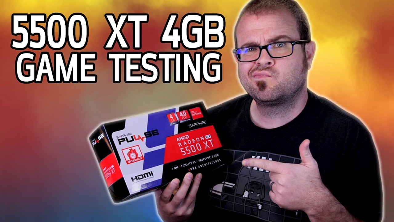 Radeon RX 5500 XT 4GB GAME TESTING!