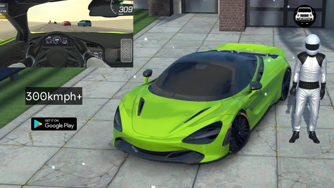 Traffic Racer Pro : Car Games  McLaren 720s Gameplay Driving 300+kmph on Desert Highway