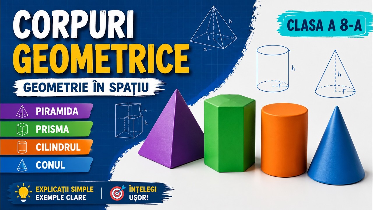 Corpuri geometrice - Geometrie in spatiu - clasa a 8-a