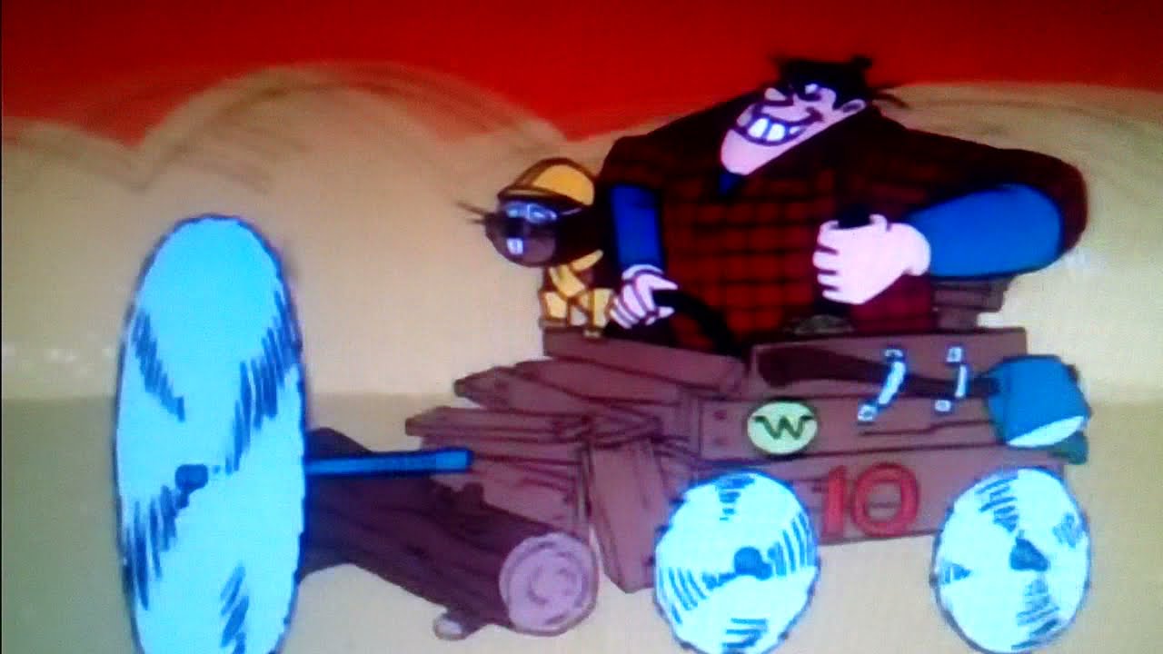 Wacky Races - The Buzz Wagon All Rufus Ruffcut And San Tooth Scenes
