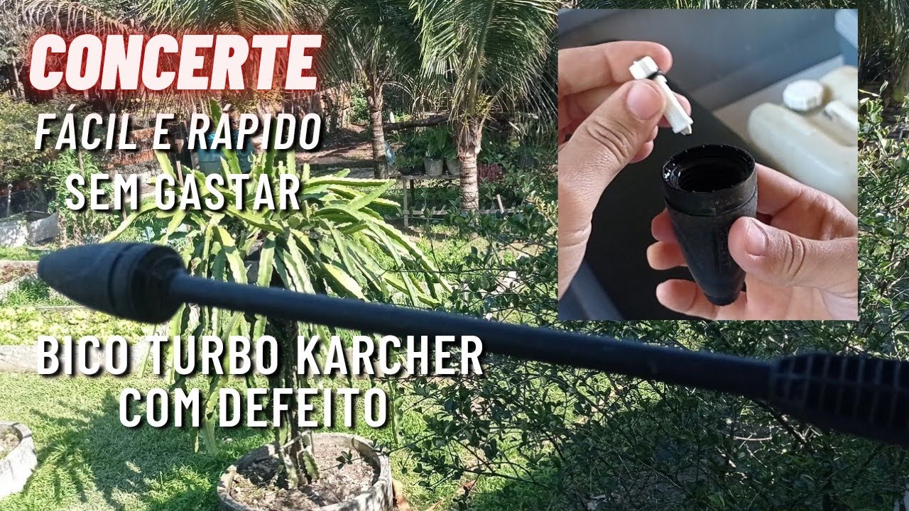 Como Consertar bico Turbo karcher que não 