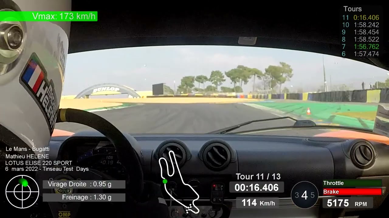 Le Mans Bugatti  - 6 Mars 2022 - Lotus Elise S3 - New PB 1.56:25