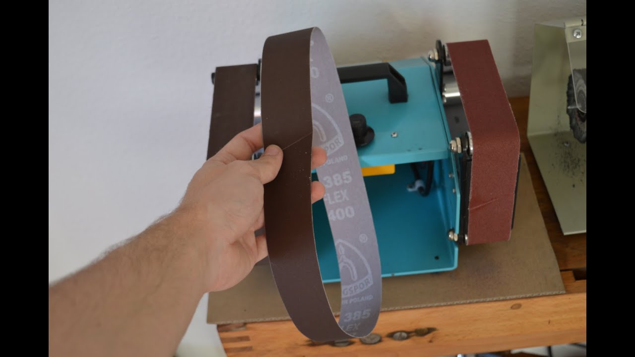How to make a sanding belt yourself / making sanding belt / glueing sanding belt / belt sander