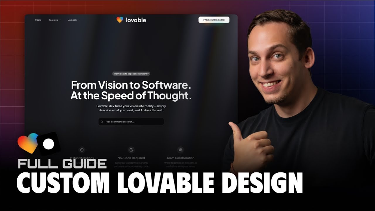 Rebuilding a Landing Page Design in Lovable: Figma & 21st.dev