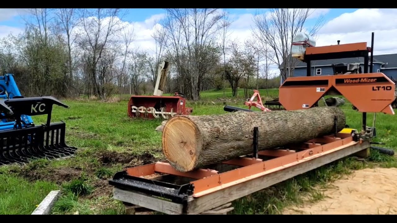 Фрезеруем орех орешник с помощью Woodmizer LT10!