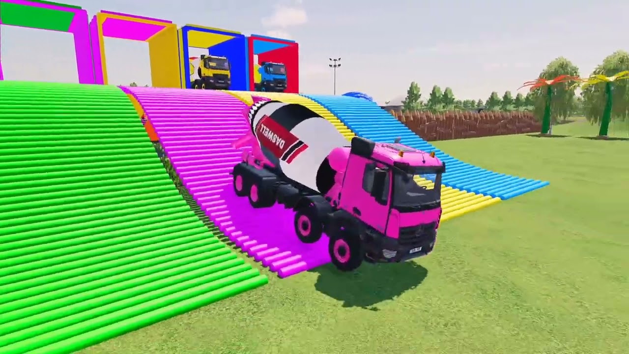 MONSTER CEMENT MIXER TRUCK CLIMBING STEEP HILL! ⛰️🚚 | FS22 Gameplay#fs22  #farmingsimulator