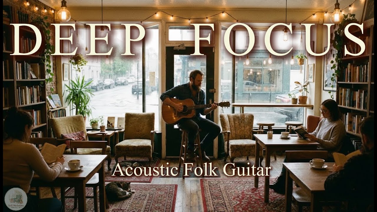Deep Focus Acoustic Guitar BGM 🎸 Relaxing Folk Music for Study (No Lyrics)