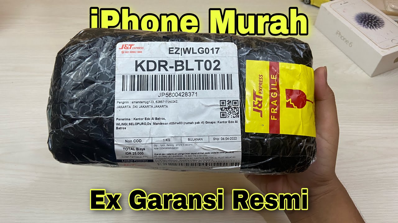 Unboxing iPhone murah ex ibox beli di Shopee | Kondisinya mantabbb lorrr