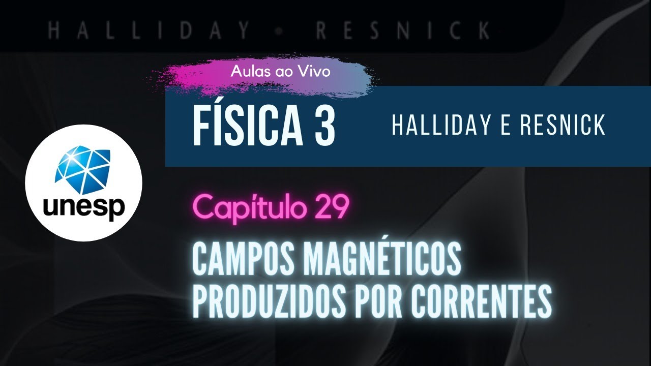 AO VIVO - UNESP | Capítulo 29 - CAMPOS MAGNÉTICOS PRODUZIDOS POR CORRENTES |  Halliday - Vol. 3