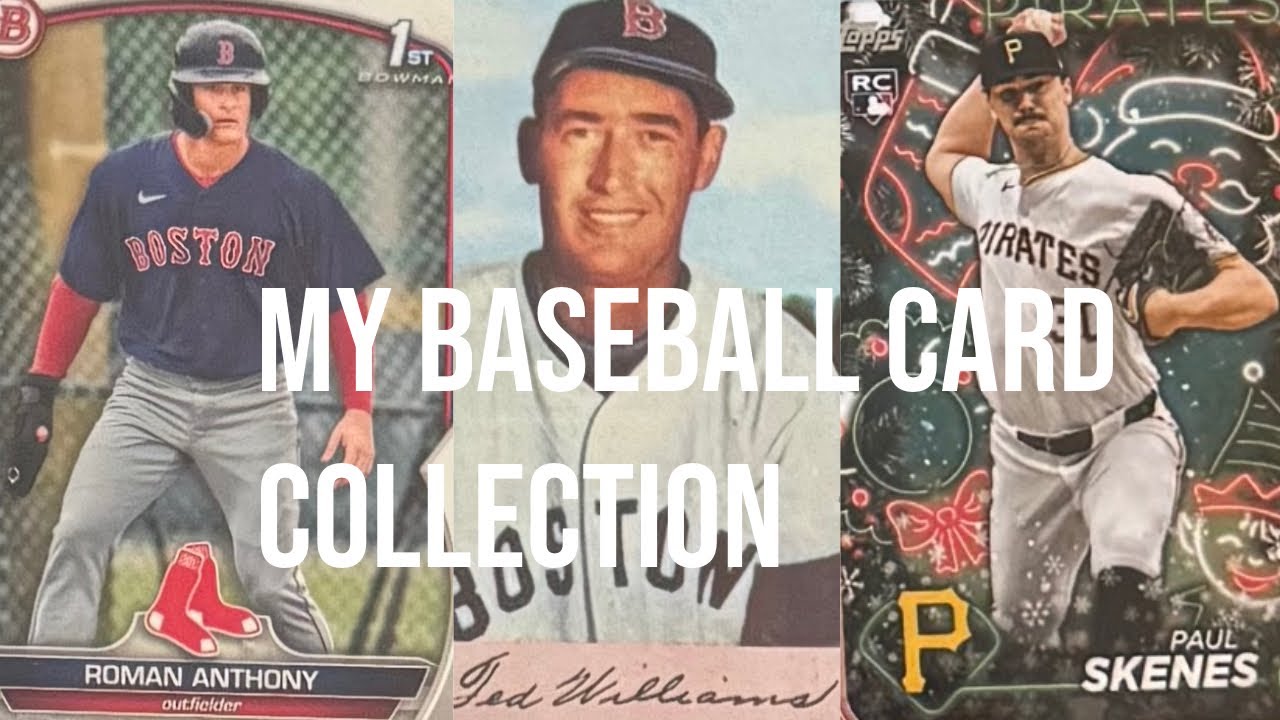 UNVEILING MY COLLECTIBLE BASEBALL CARDS IN MY SPORTS CARD COLLECTION 