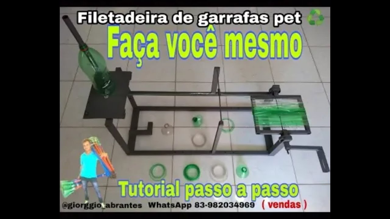 Máquina para fabricação de vassouras ecológicas - Faça você mesmo - Tutorial passo a passo