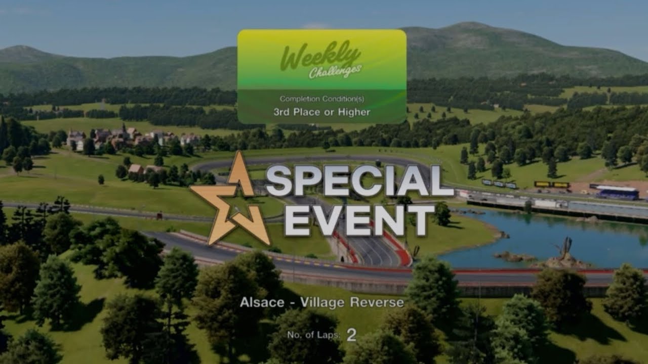 GT7 - March Week 2 - Challenge - Alsace Village Reverse Renault R4 GTL - Limited Time Online Event