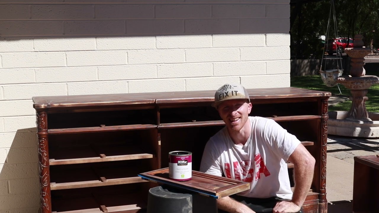 Painting a Dresser Black | Furniture Makeover | Paint BEHR Paint