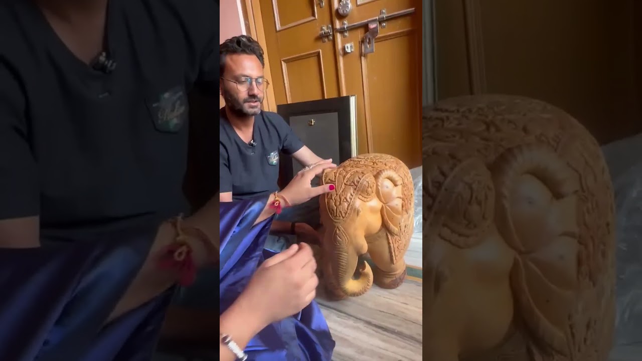 कदम की लकड़ी में बना दिया है रावत हाथी #crafts #beautiful #woodscraft #handicrafts 