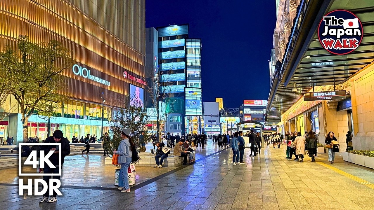 Osaka Walk – Shinsekai to Namba & Dotonbori at Night | Japan Walking Tour | 4K HDR