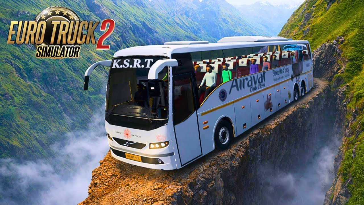 KRTC KERALA BUS 🚌 VS DANGEROUS NARROW ROAD 🥵 | ETS2 EXTREME CHALLENGE