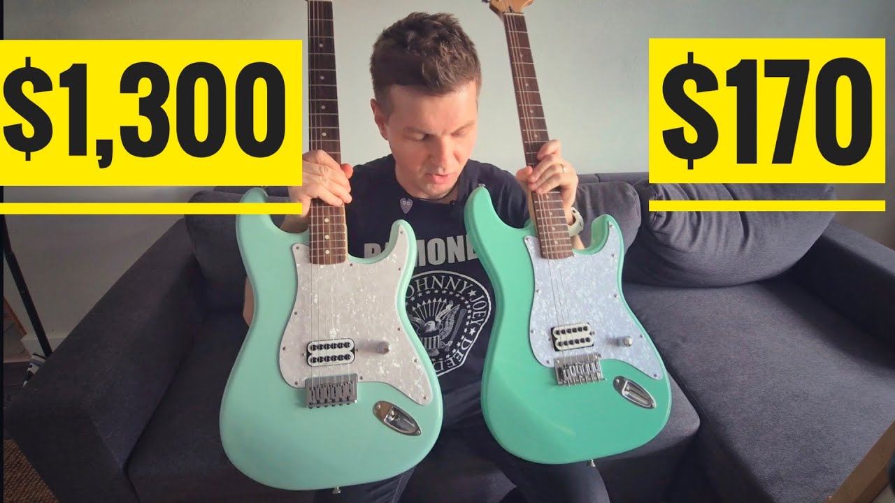 Fender Tom Delonge Stratocaster vs. Aliexpress Chinese replica