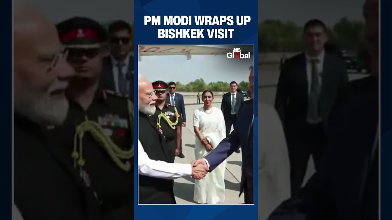 PM Modi Departs Bishkek After Attending 26th SCO Summit in Kyrgyzstan
