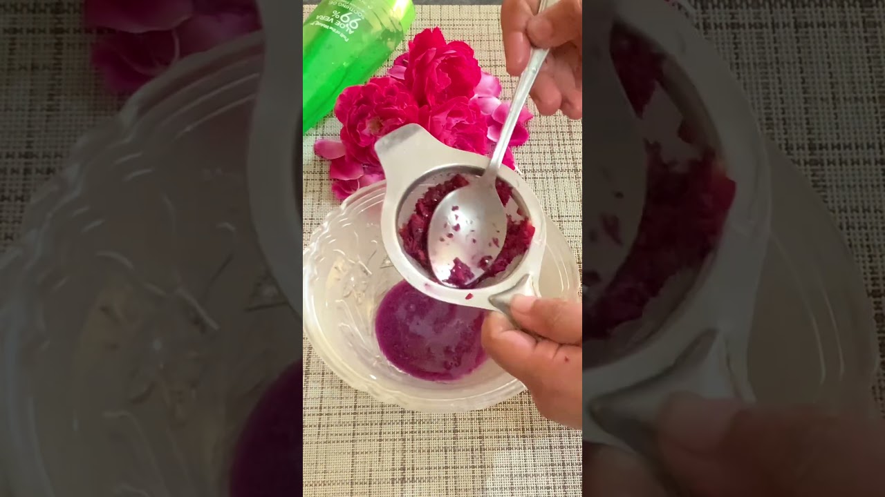 Rose petals cream at home for beautiful skin #rose #rosecream #shorts