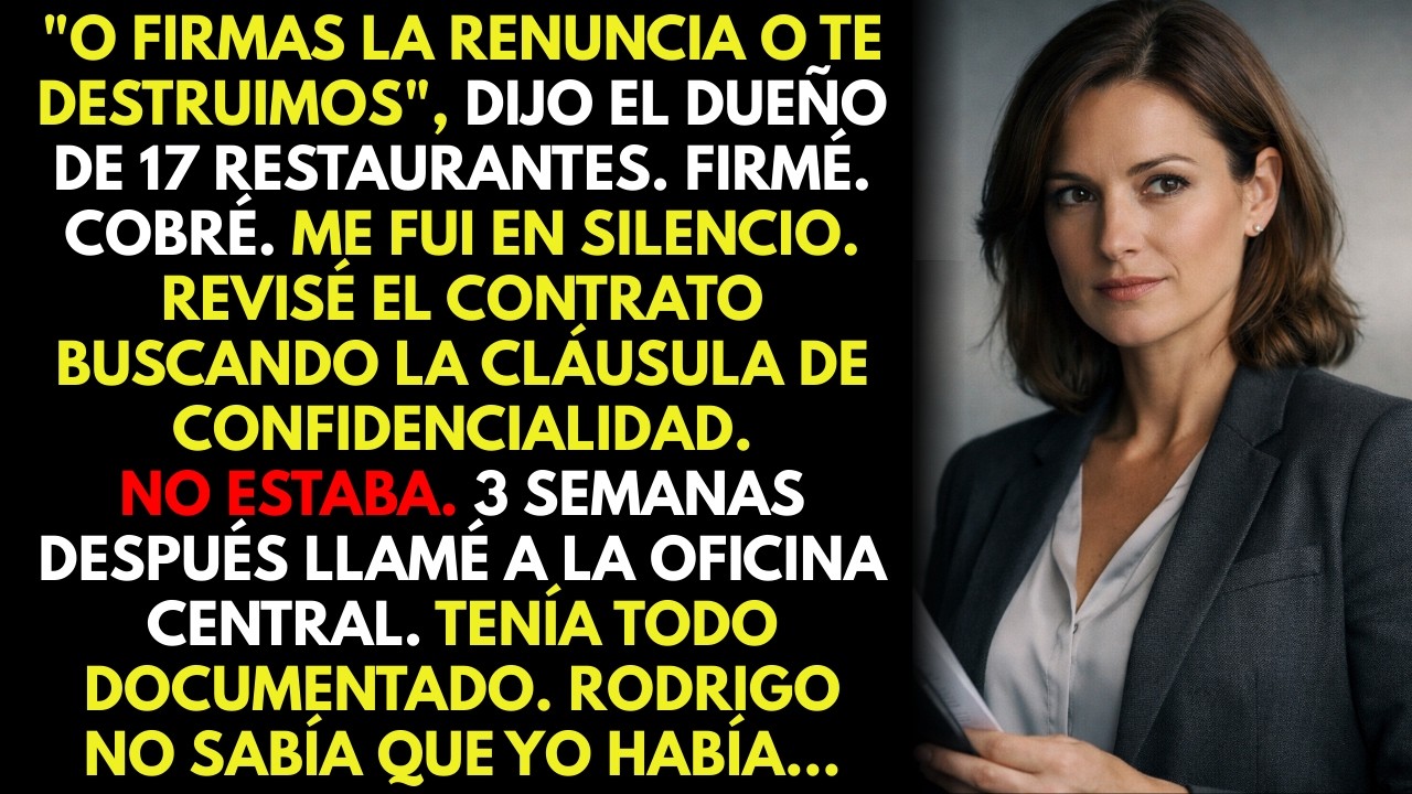 Me obligaron a firmar mi renuncia o 