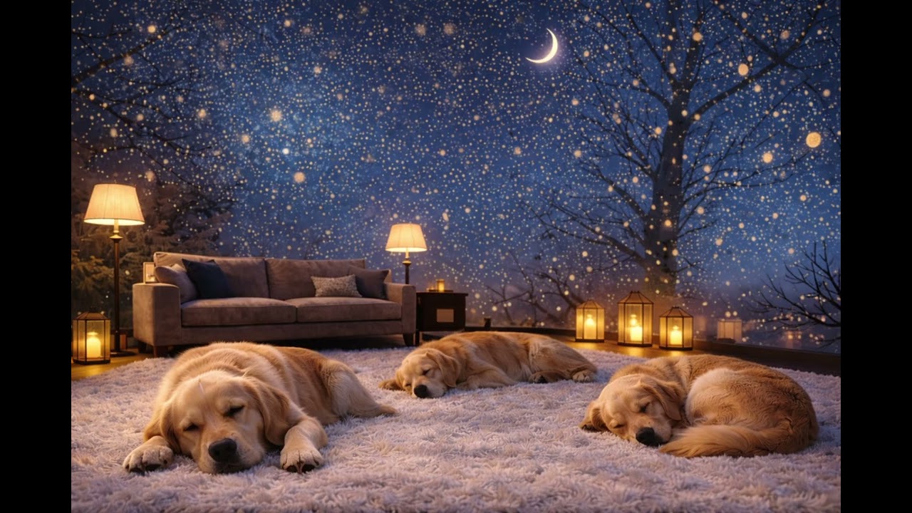 Deep Sleep Dogs 🌙 Cozy Living Room | 深く眠る癒し 60min