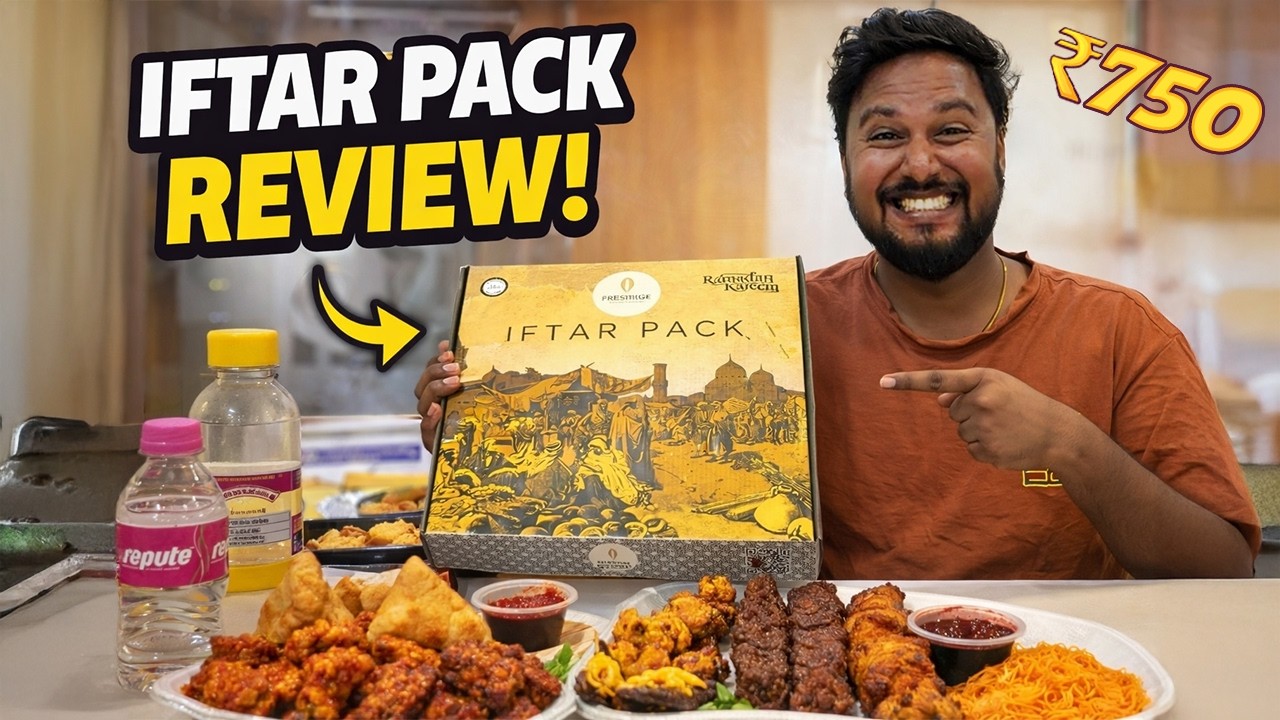 Iftar Box Review 😍 | Worth ah illa Waste ah? | Palm shore Restaurant | ₹750 Iftar Pack | Itsmepg