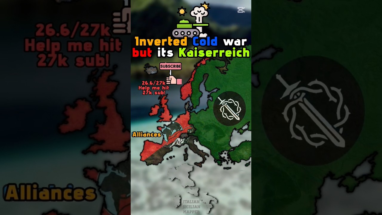 Inverted cold war but is Kaiserreich. Idea from @mathimapper #mapping #kaiserreich