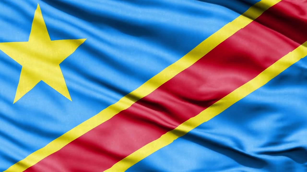 🇨🇩 [10 HOURS - 4K] DR Congo Flag Waving - Realistic Background Video For TV 🇨🇩