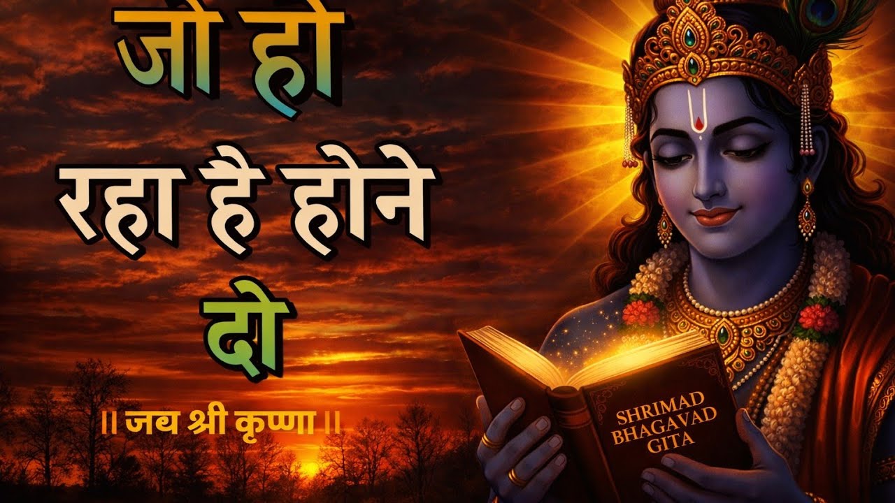 जो हो रहा होने दो | Shree Krishna Motivation Speech | Geeta Saar | Krishna Vani | #geetakagyan 