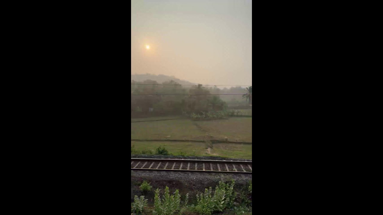Beauty  of Morning Vibes- Keral Train Journey