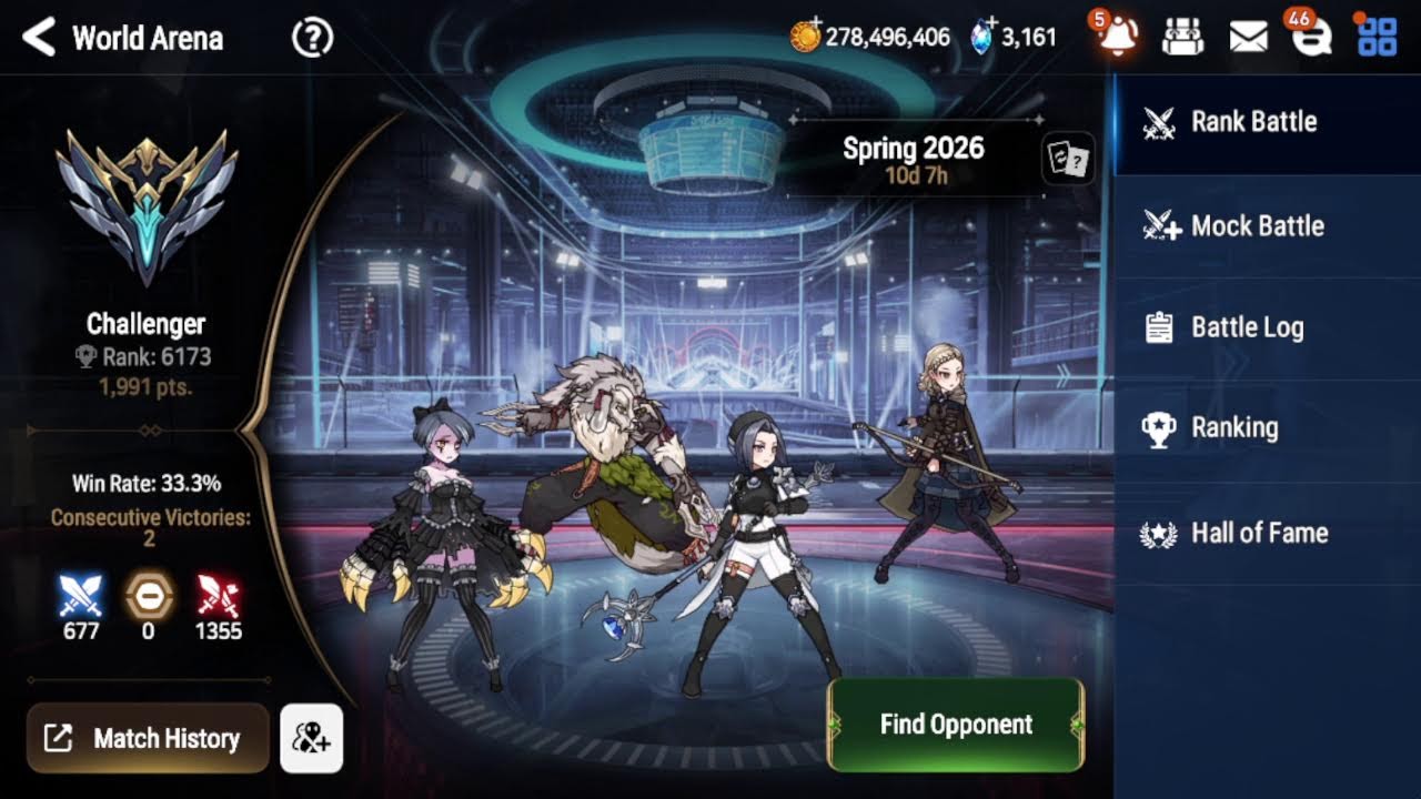 Epic 7.  3 stars vs RTA. 24/02/26 Best gloomy cleaver on the world!