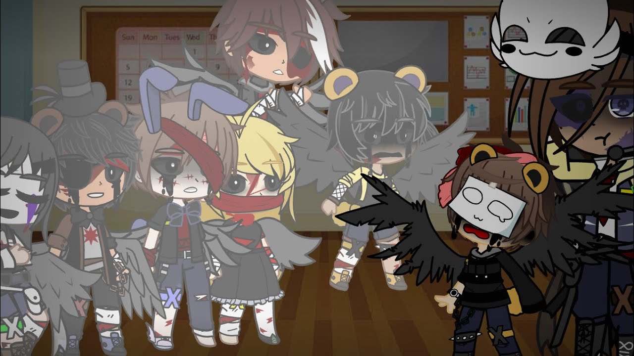 Michael and Evan Stuck In a Room with the MC for 24 hours Part 1// Gacha FNaf // My AU