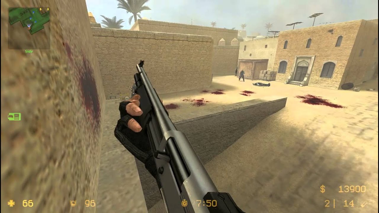 Counter-Strike: Source - Zombie Mode with Bots Gameplay [de_dust2]