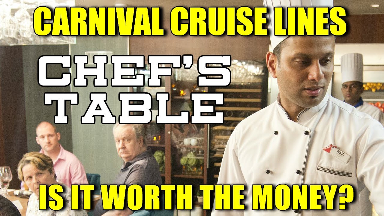 Carnival Cruise Lines' Chefs Table Experience - Full Dining Experience